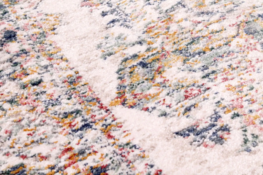 URCO nova urco 9207 cream Multicoloured, Cream Living Room Moroccan Rug.
