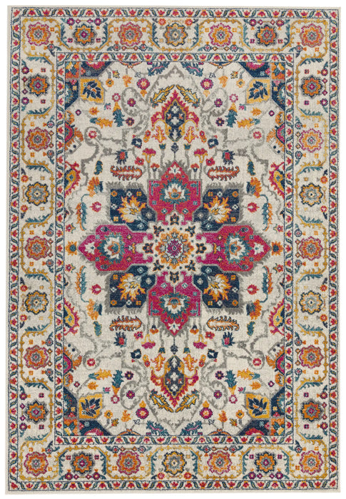 Asiatic nova nv24 Ivory, Multicoloured Living Room  Rug.