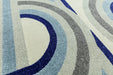 Asiatic nova nv30 retro blue Blue, Grey Living Room  Rug.