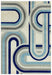 Asiatic nova nv30 retro blue Blue, Grey Living Room  Rug.