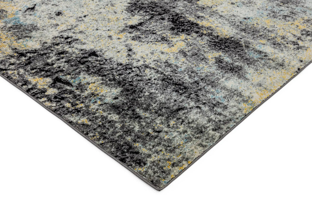 Asiatic nova nv32 abstract blue Blue, Grey, Multicoloured Living Room  Rug.