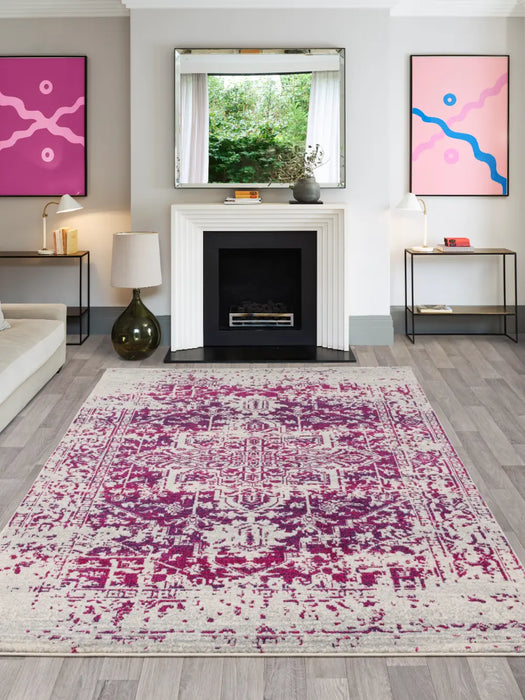 Nova NV08 Antique Fuchsia Magenta Purple Rug