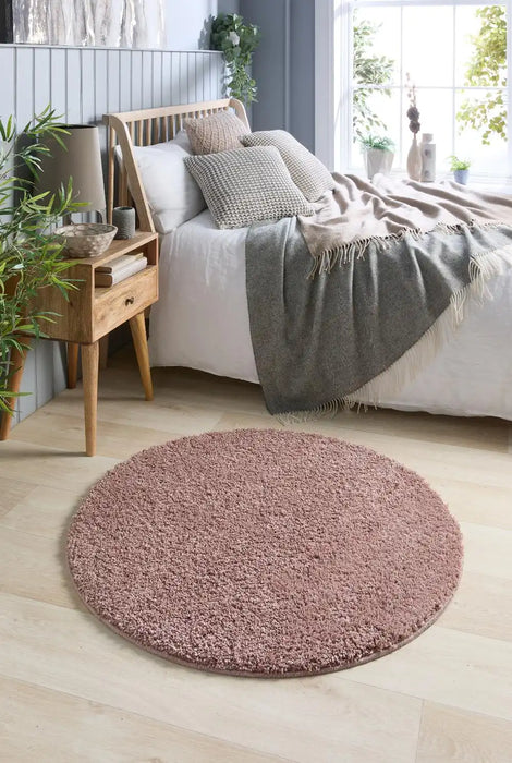 My Mats buddy nude pink Pink Living Room Shaggy Rug.