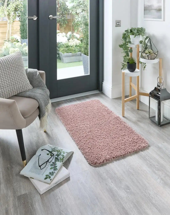 My Mats buddy nude pink Pink Living Room Shaggy Rug.