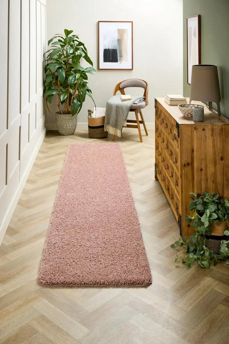 My Mats buddy nude pink Pink Living Room Shaggy Rug.