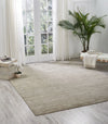 Nourison ocean ocs01 sand Beige Living Room Wool Rug.