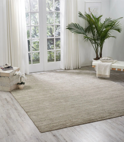 Nourison ocean ocs01 sand Beige Living Room Wool Rug.