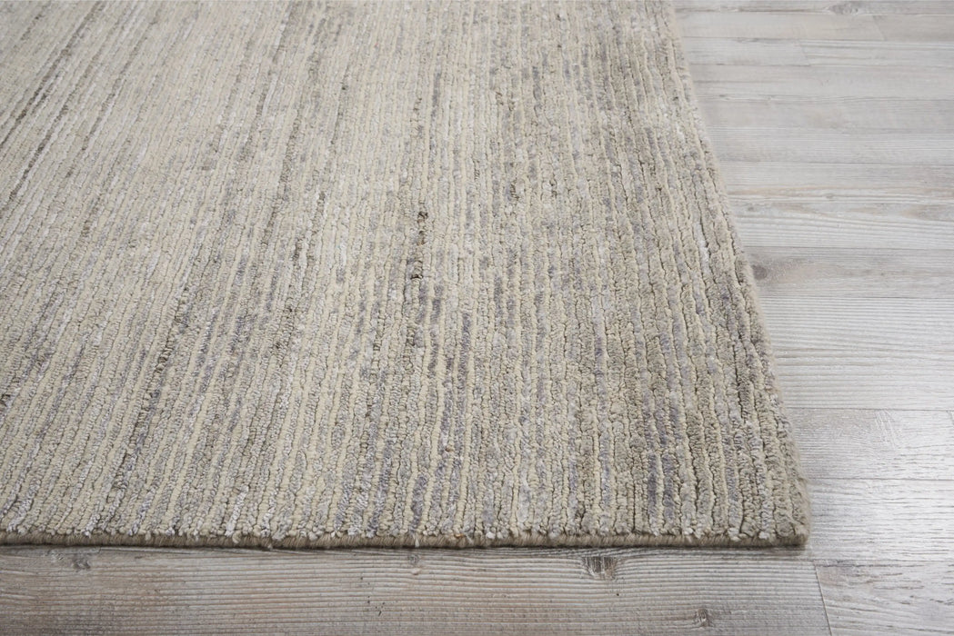 Nourison ocean ocs01 shell Ivory Living Room Wool Rug.