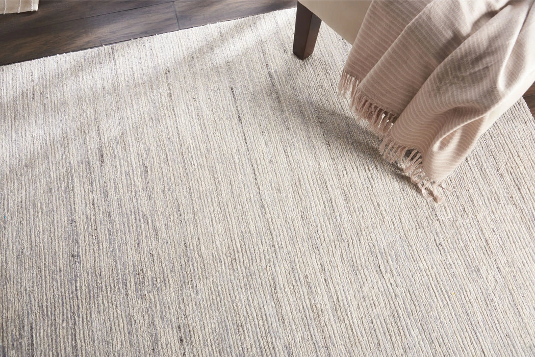 Nourison ocean ocs01 shell Ivory Living Room Wool Rug.