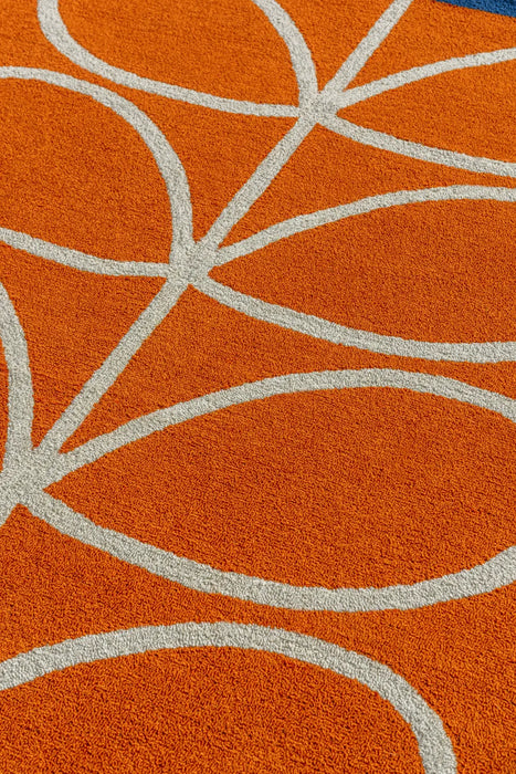 In-Outdoor Orla Kiely Linear Stem Orange outdoor 464403 Rug