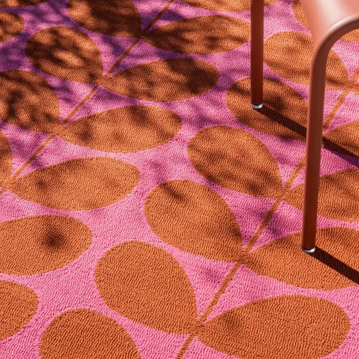 In-Outdoor Orla Kiely Solid Stem - Paprika outdoor 463601 Rug