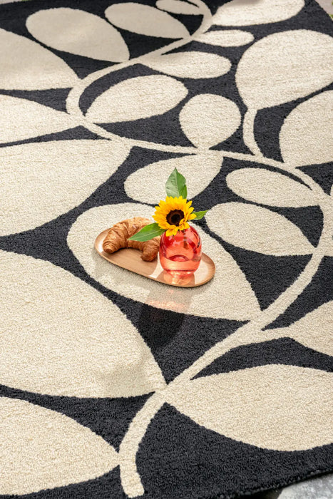 In-Outdoor Orla Kiely Sycamore Black outdoor 464205 Rug