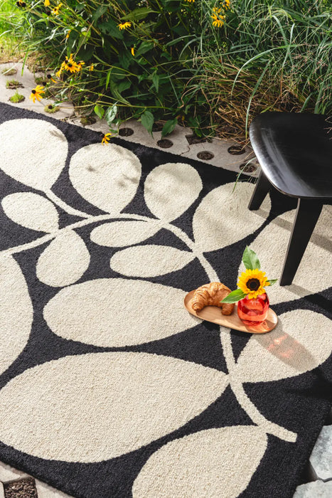 In-Outdoor Orla Kiely Sycamore Black outdoor 464205 Rug