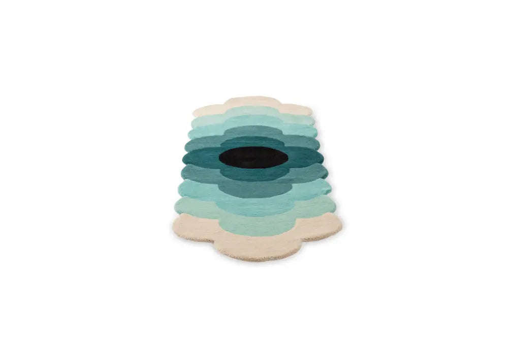 Orla Kiely Optical Flower Teal 061207 Rug