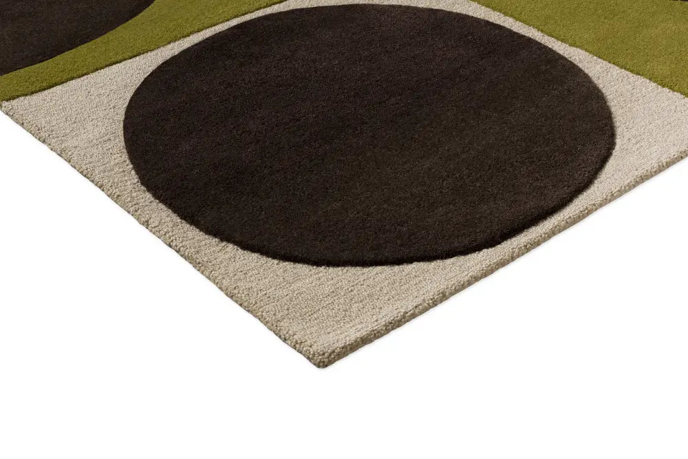 Lichen Rug Spot Square OR Walnut/Lichen Multicoloured Rug — RugsDirect Online