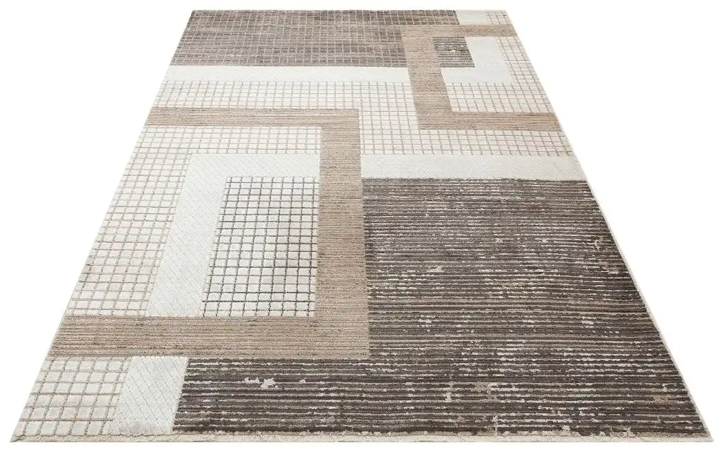Concept Looms onyx onx03 grey Grey, Multicoloured Living Room Geometric Rug.