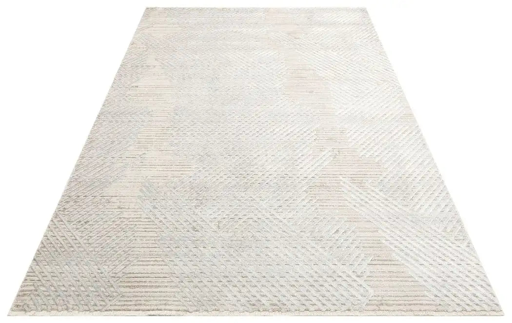 Concept Looms onyx silver Grey Living Room Geometric Rug.