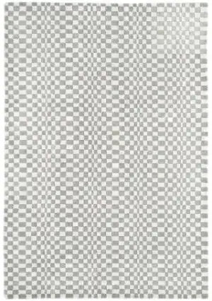 Asiatic oska silver Grey Living Room Geometric Rug.