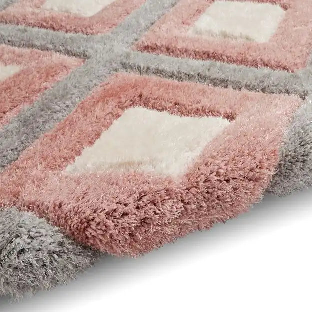 Olympia GR224 Grey Pink Rugs - Buy GR224 Grey Pink Rugs Online from ...