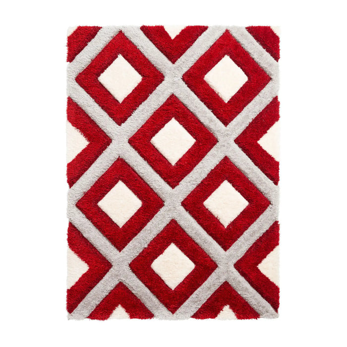 Olympia GR224 Grey Red Rugs - Buy GR224 Grey Red Rugs Online from Rugs ...