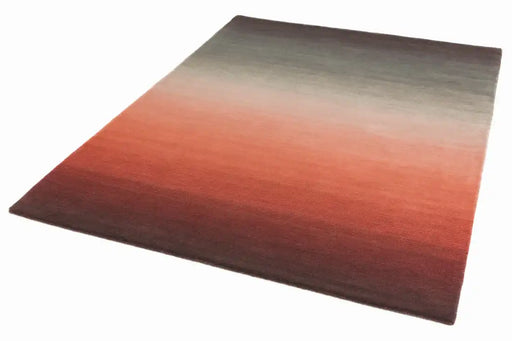 Asiatic ombre om02 rust Orange Living Room Wool Rug.