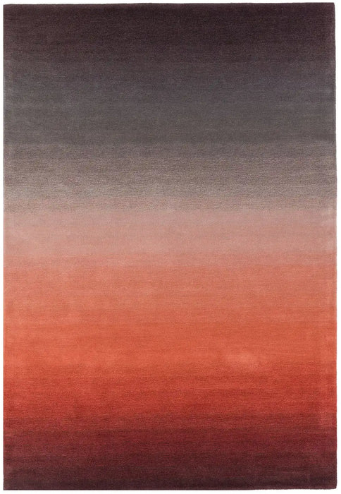Asiatic ombre om02 rust Orange Living Room Wool Rug.