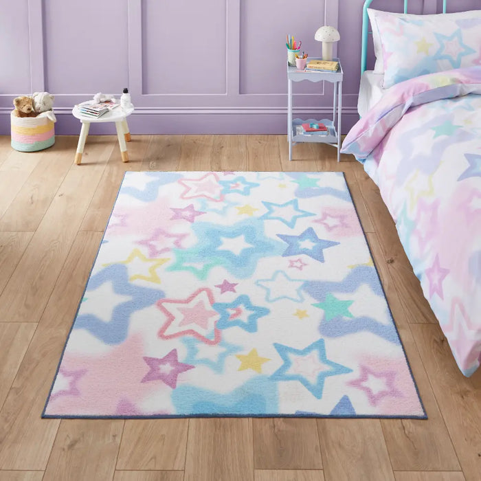 Catherine Lansfield Ombre Stars Pink - Washable
