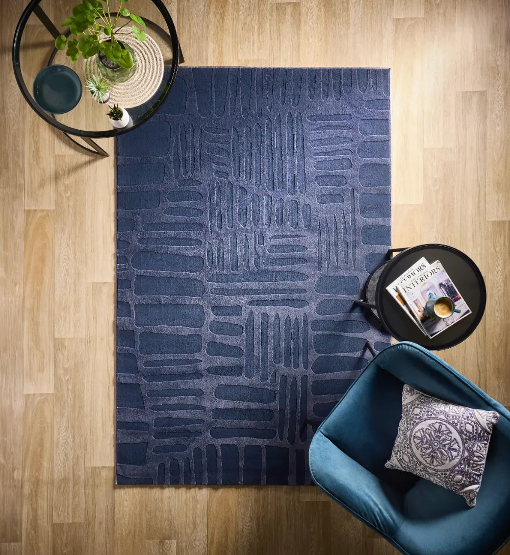 Deep Navy Rugs Pathway Navy Navy Rug — RugsDirect Online