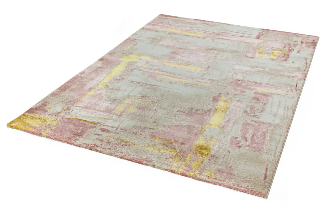 Asiatic orion or01 decor pink Ivory, Multicoloured, Pink Living Room  Rug.