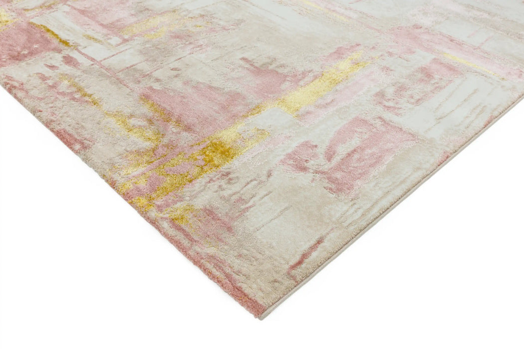 Asiatic orion or01 decor pink Ivory, Multicoloured, Pink Living Room  Rug.