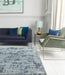 Asiatic orion or04 abstract blue Blue Living Room  Rug.