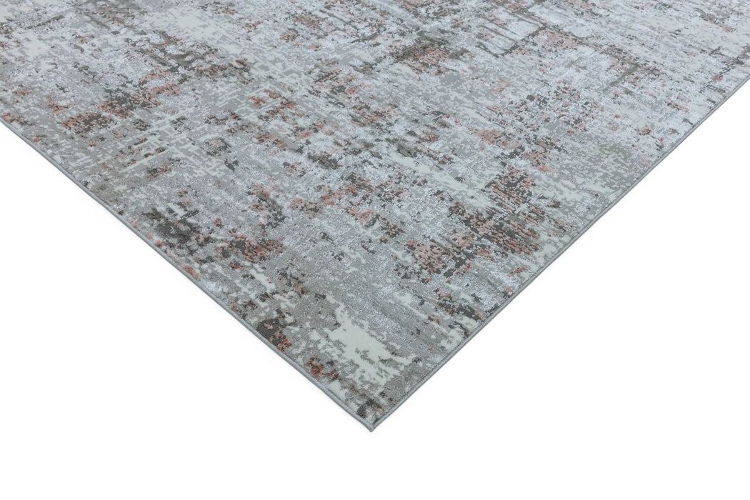 Asiatic orion or06 abstract pink Grey, Pink Living Room  Rug.