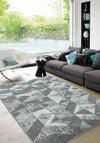 Asiatic orion or09 flag silver Grey, Multicoloured Living Room  Rug.
