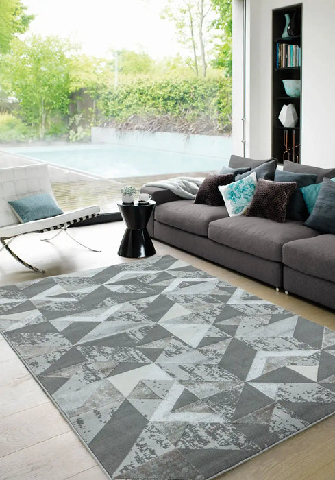 Asiatic orion or09 flag silver Grey, Multicoloured Living Room  Rug.