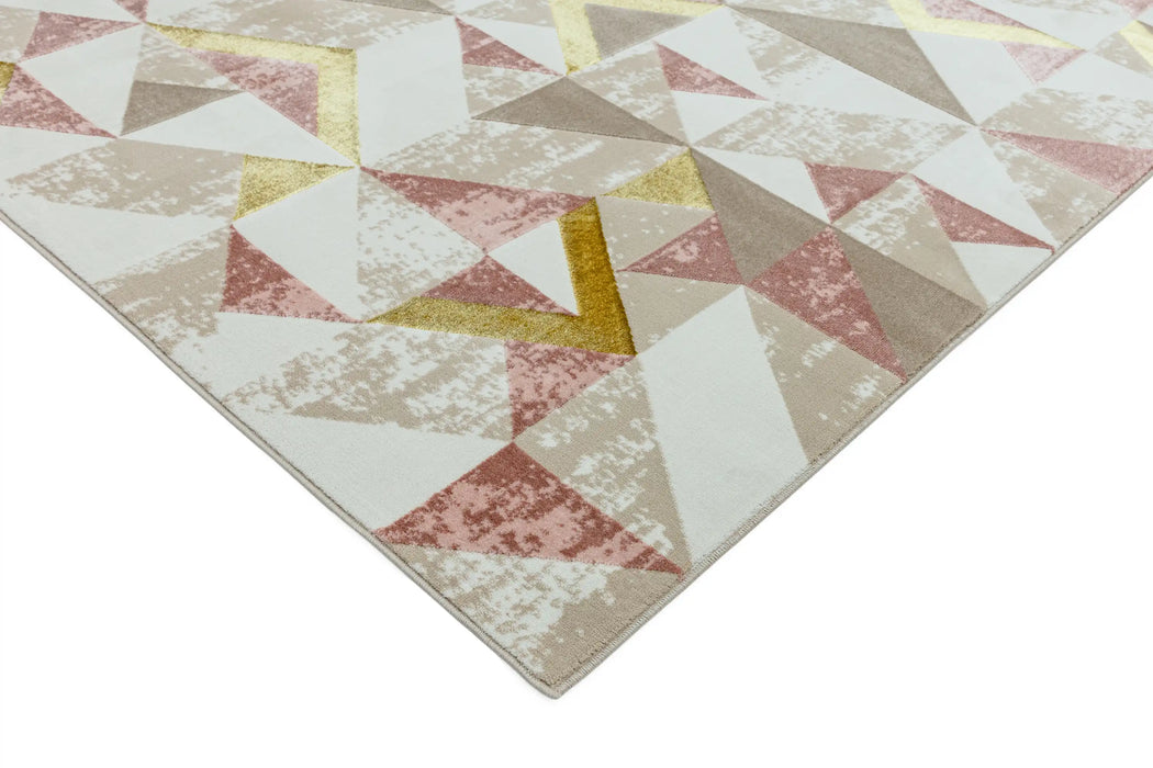 Asiatic orion or10 flag pink Ivory, Multicoloured, Pink Living Room  Rug.