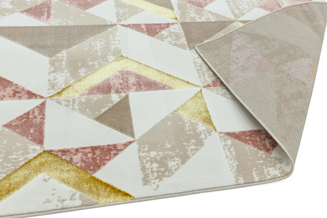 Asiatic orion or10 flag pink Ivory, Multicoloured, Pink Living Room  Rug.