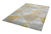 Asiatic orion or12 blocks yellow Grey, Yellow Living Room  Rug.