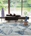 Asiatic orion or14 blocks blue Blue Living Room  Rug.