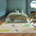 Scion scion screen printed oxalis juniper 025507 Green, Grey, Multicoloured Living Room Geometric Rug.