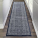 Nourison palermo pmr04 navy grey Blue, Navy Living Room Geometric Rug.