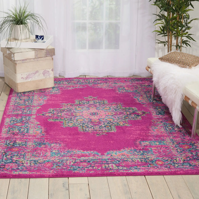 Nourison passion nourison psn03 fuchsia Multicoloured, Pink Living Room  Rug.