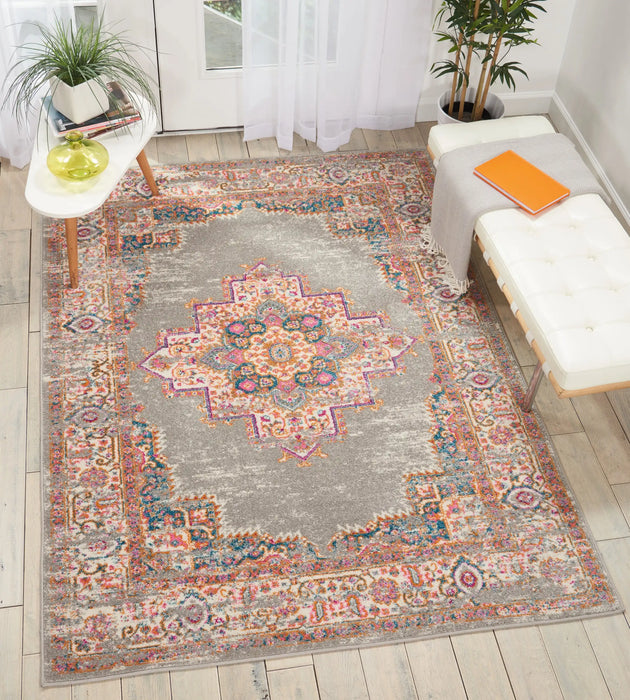 Nourison passion nourison psn03 grey Grey, Multicoloured Living Room  Rug.