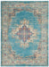 Nourison passion nourison psn03 light blue Blue Living Room  Rug.