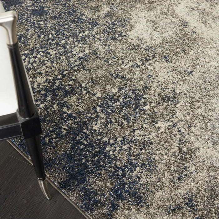 Nourison passion nourison psn10 charcoal ivory Grey, Black, Ivory Living Room  Rug.