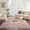 Nourison passion nourison psn22 grey multi Grey, Multicoloured, Pink Living Room  Rug.