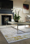 Rug Guru persia guru gold cloud Grey, Yellow Living Room  Rug.