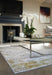 Rug Guru persia guru gold cloud Grey, Yellow Living Room  Rug.