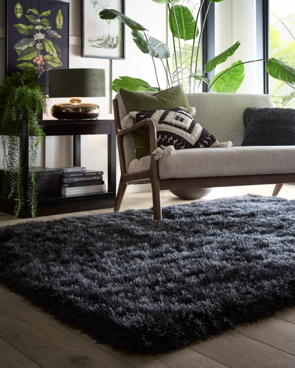 Extravagance Dark Grey Rugs - Buy Dark Grey Rugs Online from Rugs ...
