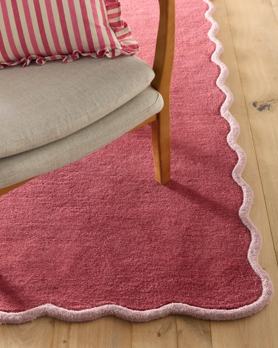 Scalloped Elsie Coral/Lilac
