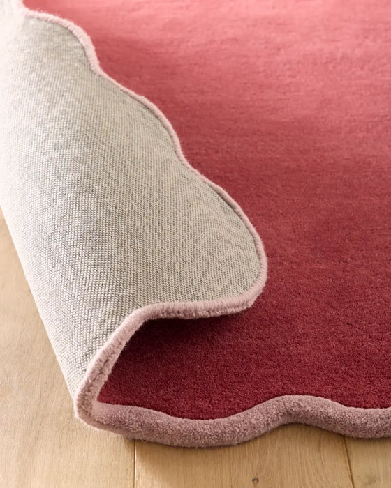 Scalloped Elsie Coral/Lilac